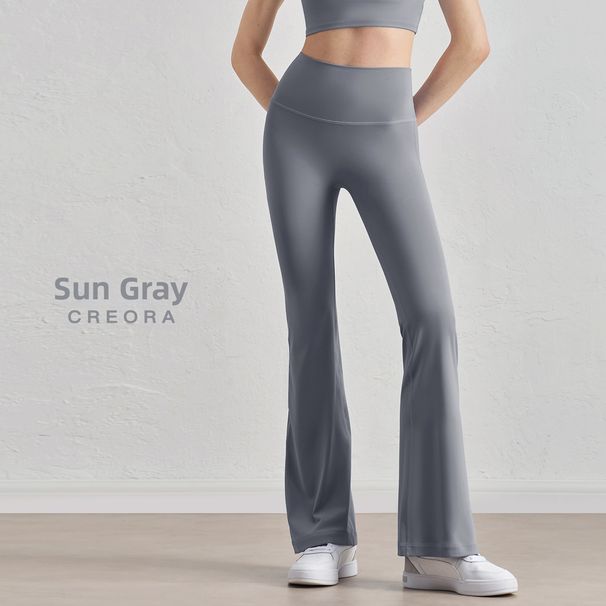 Women's Clothing High Waist Flared Yoga Pants Slim Waist Fitness Sports Autumn Naked Feel Garment_ecoleips.com