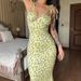 Floral Print Spaghetti Strap Maxi Dress With Flowy Skirt - Bohemian Summer Sundress For Women Lightweight & Breathable Fabric_ecoleips.com