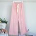 Fashion Striped Pajama Pants For Women Sweet Belt Spring Summer Sleepwear Pyjamas Pant Home Wear Sleep Wide Leg Trousers_ecoleips.com