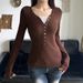 American Retro Lace Patchwork Two-Piece Button Long Sleeve Hot Girl Color Block Waist Slimming Versatile Knitted_ecoleips.com