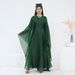 Voya Women's Elegant Satin & Chiffon Two-Piece Set – Layered Overlay Maxi Dress For Wedding Guests & Evening Galas (Plus Size)_ecoleips.com