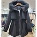 girl Europe Station 2022 Winter New Loose Mid-Length Fur Collar Fleece Lined Thickened Casual Hooded Parka Jacket For Women_ecoleips.com