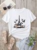 Summer European And American Cross-border Foreign Trade Plus-size T-shirt, Round-neck Casual Loose-fitting Short-sleeve_ecoleips.com