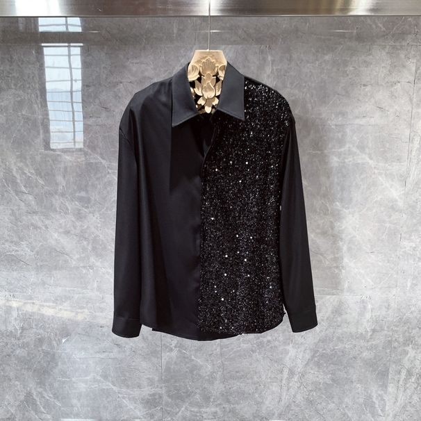 Women's Clothing New High End Design Niche Long Sleeved Shirt Men's Autumn Versatile Fashion Men's Shirt_ecoleips.com