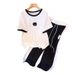 Women's Clothing Plus Size Women's Slim Fit T-Shirt And Nine Point Pants Casual Fashion Short Sleeved Top Bottoms Set_ecoleips.com