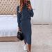 2023 European American Spring New Style Women's Long-Sleeve Printed High-Neck Tight Top And Casual Bodycon Skirt_ecoleips.com