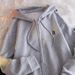Real Shot Of Women's Hooded Zip-up Fleece-lined Thickened Sweatshirt For Autumn And Winter, Loose Long-sleeve Top,_ecoleips.com