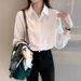 White Shirt Women's 2026 New Korean Version Of The Design Sense Niche Foreign Style Top Wear Versatile Casual Shirt_ecoleips.com