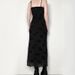 Gothic Black Summer Dress Women Streetwear Lolita Floral Print Sleeveless Mesh Patchwork Sexy Dress Party Club Elegant Dresses_ecoleips.com