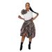 Women’s Clothing High Waist Leopard Print Skirt Camouflage Drawstring Bud Skirt Pleated Puffy Lantern Skirt_ecoleips.com