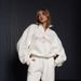 Women's Chic Elegant Versatile Trendy Unique Letter Print Autumn Winter Thick Sweatshirt Jacket Half Zip Collar_ecoleips.com
