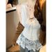 Bowknot Lace Sleeveless Camisole For Women, New Spring And Autumn Style, Gentle Waist-Cinching, Slimming, Layered Base_ecoleips.com