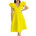 Women's Ruffle High-Waist A-Line Skirt New Style Banquet Party Dress_ecoleips.com