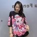 Women's Clothing Round Neck Short Sleeved T Shirt Women's Summer Printed Cat Casual Fashion Beaded Half Sleeved Large Size Top_ecoleips.com