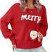 Christmas Knitwear For Women: Round-Neck Long-Sleeved Sweaters, Tops, Wholesale_ecoleips.com