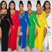 Women's fashion new sexy solid color irregular long-sleeved jumpsuit for women_ecoleips.com