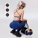 DF Sports Yoga Suit For Women Backless Suspender Sports Bra Tummy Control Fitness Running Peach Hip Yoga Pants_ecoleips.com