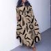 Autumn And Winter New Fashion Temperament Lace-up African Plus-size Dress Dresses_ecoleips.com