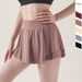 New Anti Exposure Badminton Fitness Tennis Skirt Women's Three Point Pants Sports Yoga Short Skirt With Big Pockets_ecoleips.com