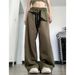 New Women's Punk Star Shaped Loose Sweatpants Spring Summer Casual Wide Leg Solid Color Trousers Wholesale 2025_ecoleips.com