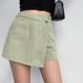 Women's Clothing High Waist A Line Denim Shorts Summer New Style Light Color Two Piece Design Temperament Slim Hot Girl Skirt Pants_ecoleips.com