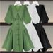 Women's Clothing Summer New Fat Girl Small Fragrance Style Temperament Doll Collar Waist Slim Suit Dress_ecoleips.com