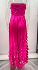 K New Design Sense Patchwork Round Sexy Strapless High Waisted Dress Evening Gown_ecoleips.com
