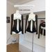 Sena 2026 New Design Niche Bow-tie Strapless Color-block Slim-fit Knit Top With Detachable Cover-up, True Two-piece_ecoleips.com