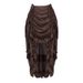 Summer New Pleated Midi Skirt For Women Style Simple Versatile Solid Color Dance Skirt_ecoleips.com
