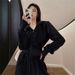 2025 Autumn New Korean Style Loose Trendy Casual Sweatshirt With Zipper + Wide-Leg Pants Two-Piece Set For Women_ecoleips.com