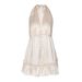 Women's Sexy Deep V Backless Slim Satin Halter Neck Dress French Romantic European American Style_ecoleips.com
