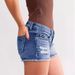 New Women's Clothing Ripped Denim Jeans Slim Fit Versatile Button Detail 2026 Trendy Distressed Casual Shorts_ecoleips.com
