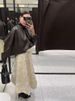 Vintage Tassels A-lined Long Skirt Women Elegant Chic Loose Waist-cinching Skirts Lady New Winter Classic Versatile Street Party_ecoleips.com