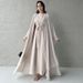 Women's Clothing Temperament Elegant Leisure Long Sleeved Cardigan Big Swing Skirt Suit_ecoleips.com