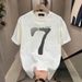 Men's ClothingSummer New Short Sleeve T-shirt Women's Fashion Brand Trend Women's Clothes Loose Casual Printed T-shirt Half T Sleeve Black_ecoleips.com