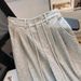 Women's Casual Wide Leg Pants Elastic Waist Loose Slimming Straight Leg Sweatpants American Style Autumn Fashion Long Trousers_ecoleips.com