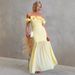 Slim Sexy Off-Shoulder Dress Style Spring/Summer Solid Color Mesh Vacation Wear_ecoleips.com