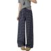 Lazy Style High Waist Wide Leg Pants Women Summer - Flowy Straight Leg Lounge Pants With Elastic Waist, Casual Palazzo Trousers_ecoleips.com