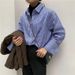 Women's Korean Style Loose Long Sleeve Striped Shirt Unique Retro Design Student Style Autumn New Arrival_ecoleips.com