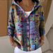 3d Print Hooded Sweatshirt For Women – Oversized Streetwear Pullover With V-Neck (S-4xl, Polyester Blend, Y2k Aesthetic)_ecoleips.com