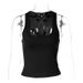 Women's Solid Color Sleeveless Square Neck Tank Top Inner Layer European American Style Summer Fashion 2025 Hot Girl_ecoleips.com