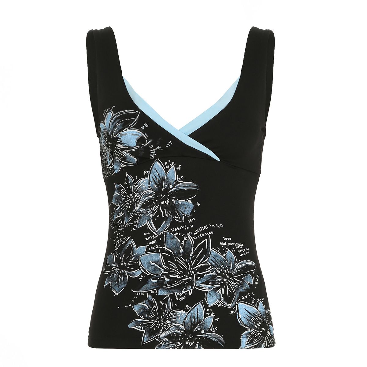 Dark Style Y2K Printed Camisole Women, 2025 European American New Product, Sexy V-neck, Slimming And Stylish Top For Hot_ecoleips.com
