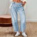 Women's Clothing Retro Banana Pants Loose Machete Trousers Wide Leg Pants Mid Waist Straight Jeans For Women_ecoleips.com