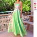New Design European And American Cross-border Independent Station Satin Patchwork Sexy Strapless Printed High-waisted_ecoleips.com