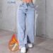Plus Size High-Waisted Flare Jeans For Women – Light Blue, Stretch Denim, Fleece-Lined (0xl-3xl, Comfort Fit, Vintage Wash, No-Gap Waistband)_ecoleips.com