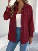 Women's Corduroy Long Sleeve Shirt High Quality Casual Commuting Jacket Simple Style For AutumnForeign Trade_ecoleips.com