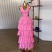 Women's Clothing Summer New Sweet And Fresh Halter Neck Vest High Waist Cake Skirt Two Piece Suit_ecoleips.com