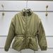 girl Frch Niche 2025 Autumn Winter New Retro Fashion Detachable Cotton Jacket Stand Collar Waist Tie Thicked Coat For_ecoleips.com