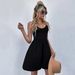 Voya Women's Waist Cinched Wide Truffle Back Pocket Knit Camisole Jumpsuit Shorts With High Waist_ecoleips.com