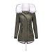 Women's Clothing Thick Mid Length Cotton Coat Large Size_ecoleips.com